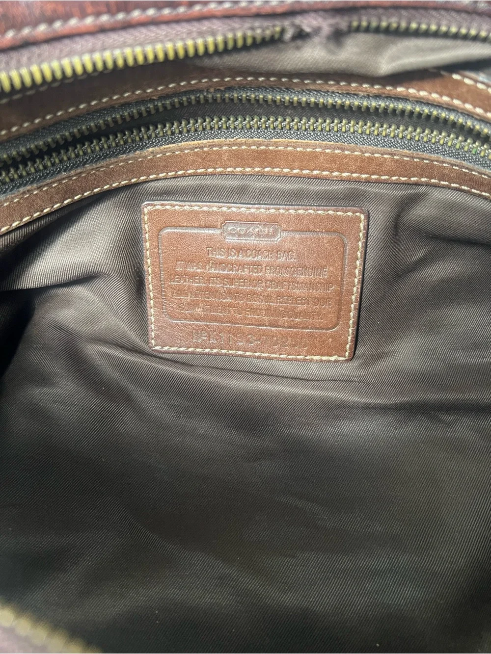 Coach Harrison East West Distressed Leather Satchel Messenger Crossbody Tote Bag